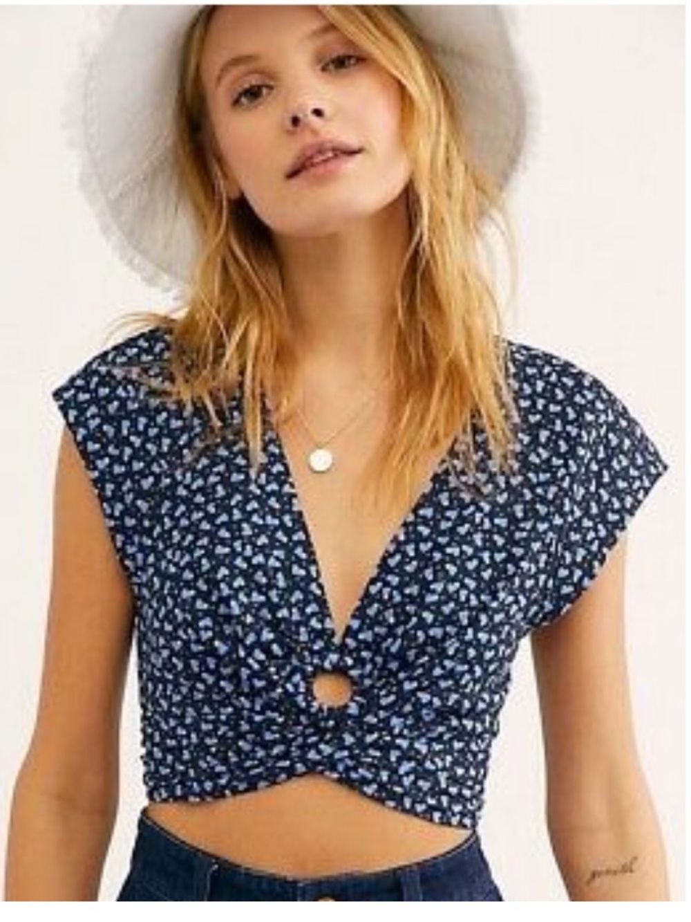 Free people havana honey midnight C Crop top size small